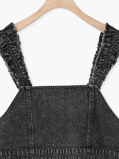 Samansa Mos2「デニム/ツイルマルチWAYフリルビスチェ」|ダウンベスト・ベスト|