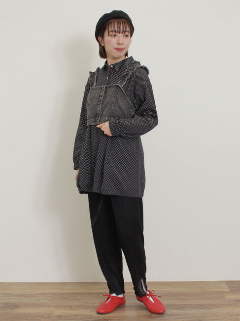 Samansa Mos2「裾ドロストチュニック」|シャツ・ブラウス|