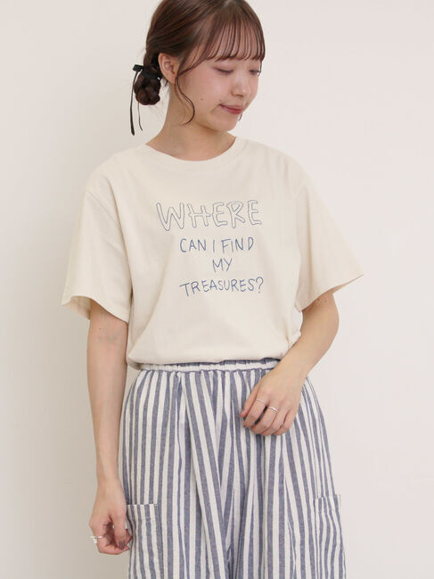 Samansa Mos2「[リサイクルコットン]柄アソートTシャツ」|Tシャツ・カットソー|