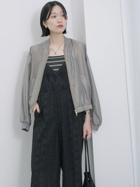 Samansa Mos2 blue「マルチボーダータンク」|Tシャツ・カットソー|