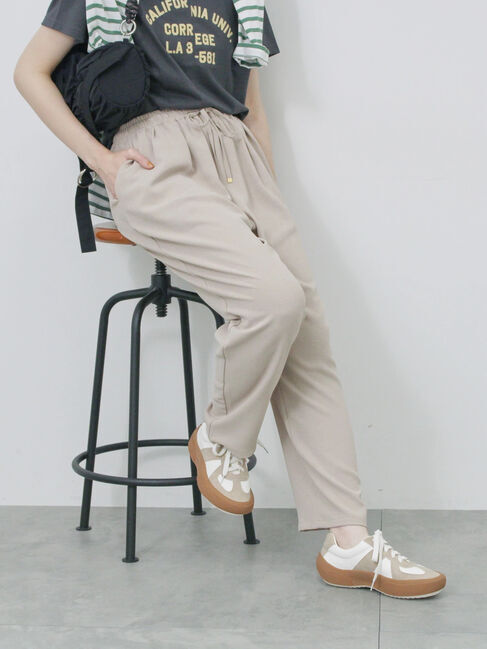 Samansa Mos2 blue「【接触冷感】マルチスタイルイージーパンツ」|その他|