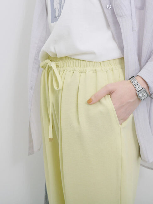 Samansa Mos2 blue「【接触冷感】マルチスタイルイージーパンツ」|その他|