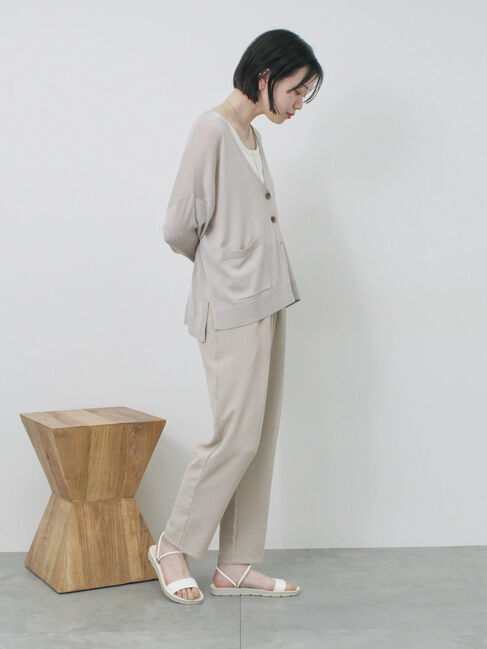 Samansa Mos2 blue「【接触冷感】マルチスタイルイージーパンツ」|その他|