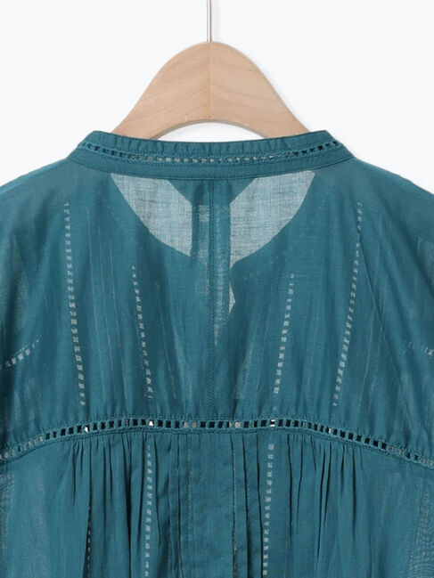 Samansa Mos2「インドピンタック+はしごレースブラウス」|シャツ・ブラウス|