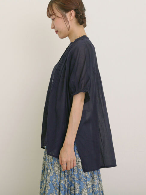 Samansa Mos2「インドピンタック+はしごレースブラウス」|シャツ・ブラウス|