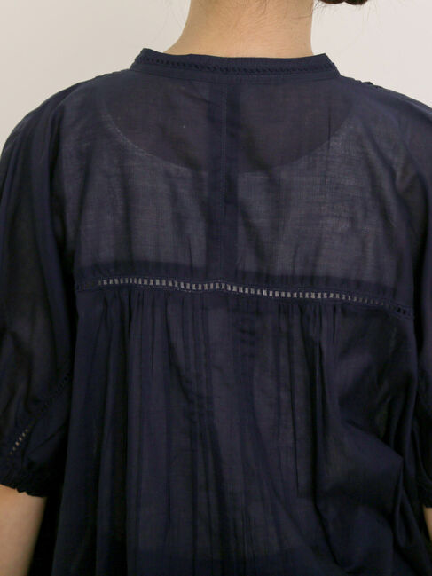 Samansa Mos2「インドピンタック+はしごレースブラウス」|シャツ・ブラウス|