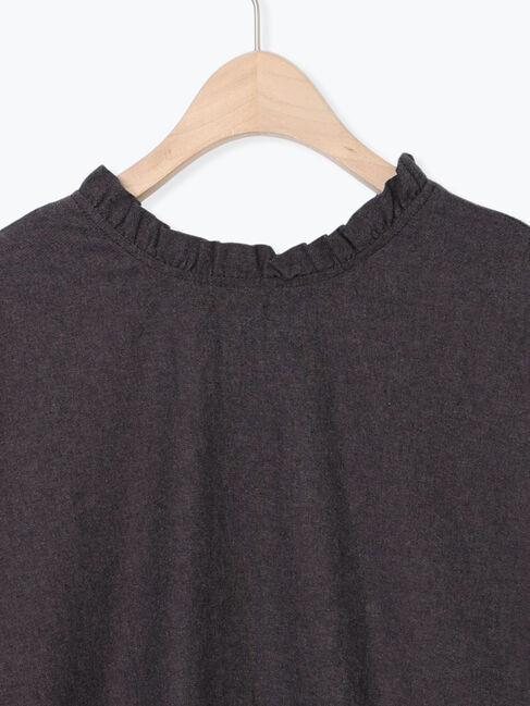 Samansa Mos2「前後2WAY襟フリルチュニック」|シャツ・ブラウス|