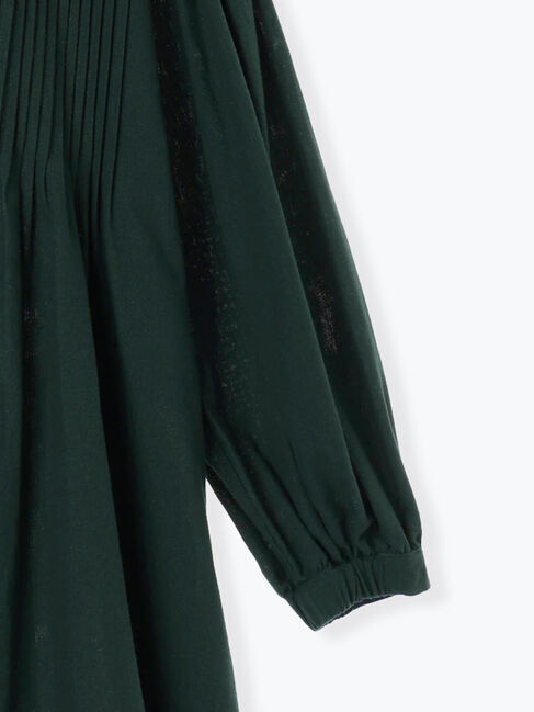 Samansa Mos2「【S/Mサイズ】綿麻/デニムピンタックワンピース」|ワンピース|