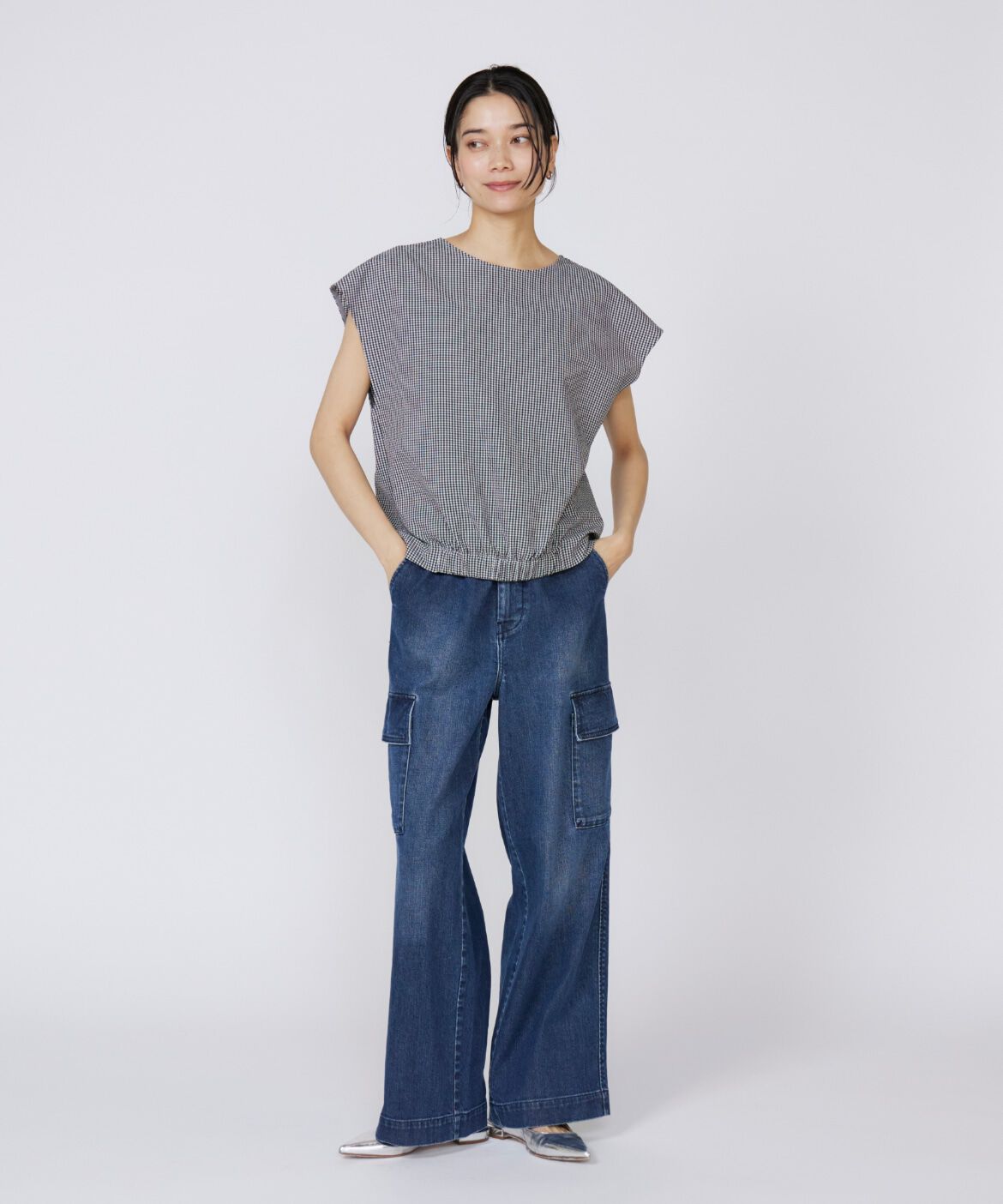 INED「フレンチスリーブトップス」|シャツ・ブラウス|