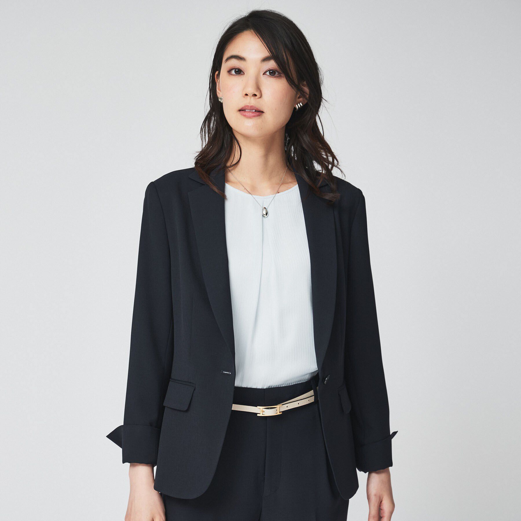 UNTITLED「【通勤スーツ／入卒/セレモニー】ライトウェイト テーラードジャケット」|テーラードジャケット|ネイビー(094)