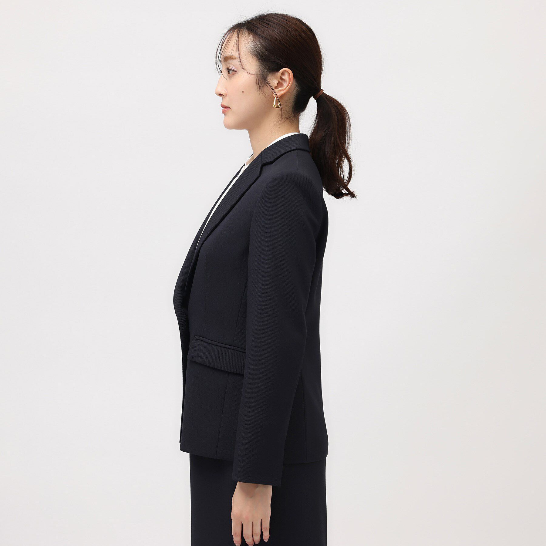 UNTITLED「【通勤スーツ／入卒/セレモニー】ウーステッドカルゼ テーラードジャケット」|テーラードジャケット|
