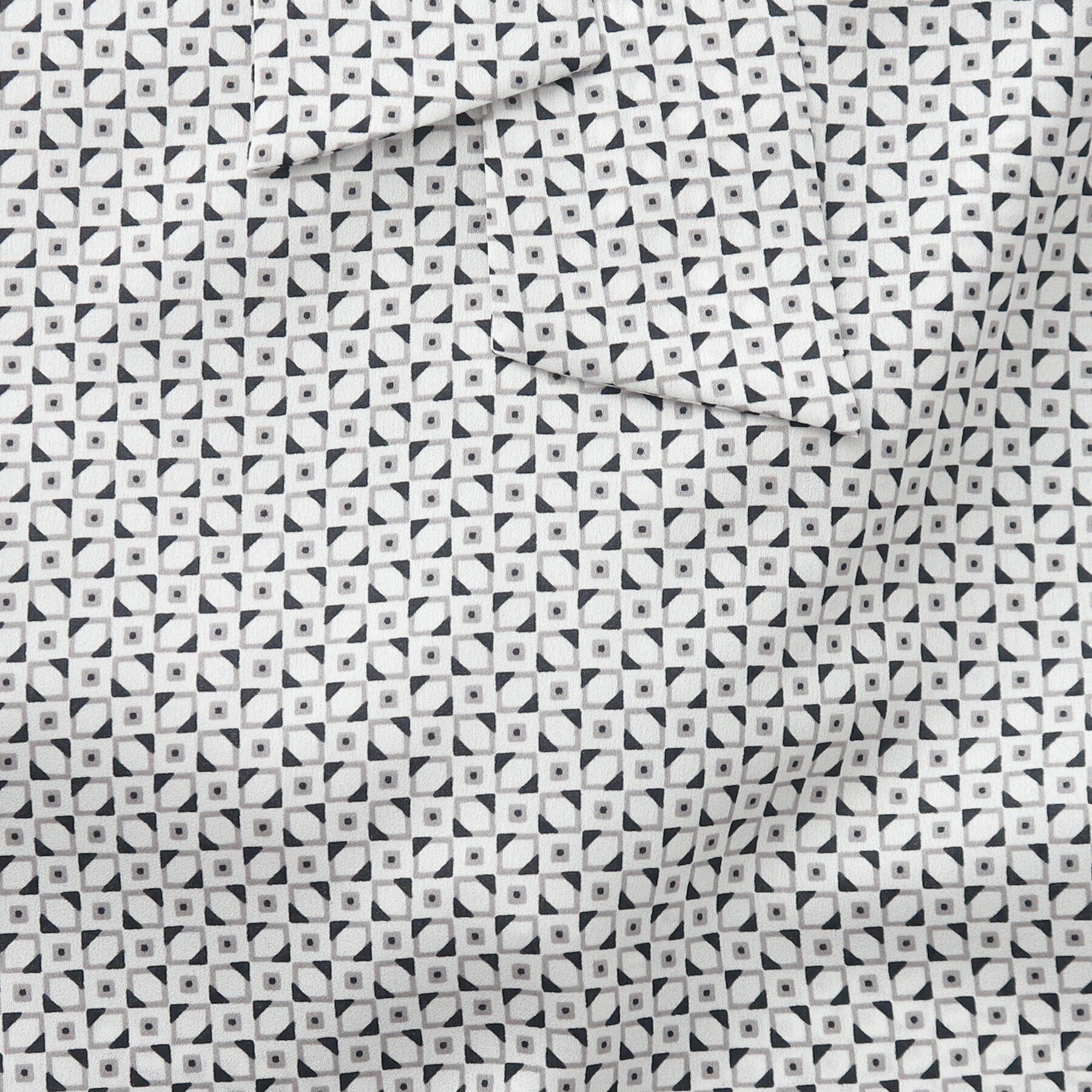 UNTITLED「【通勤スーツ/入卒/セレモニー】幾何柄ボウタイブラウス」|シャツ・ブラウス|