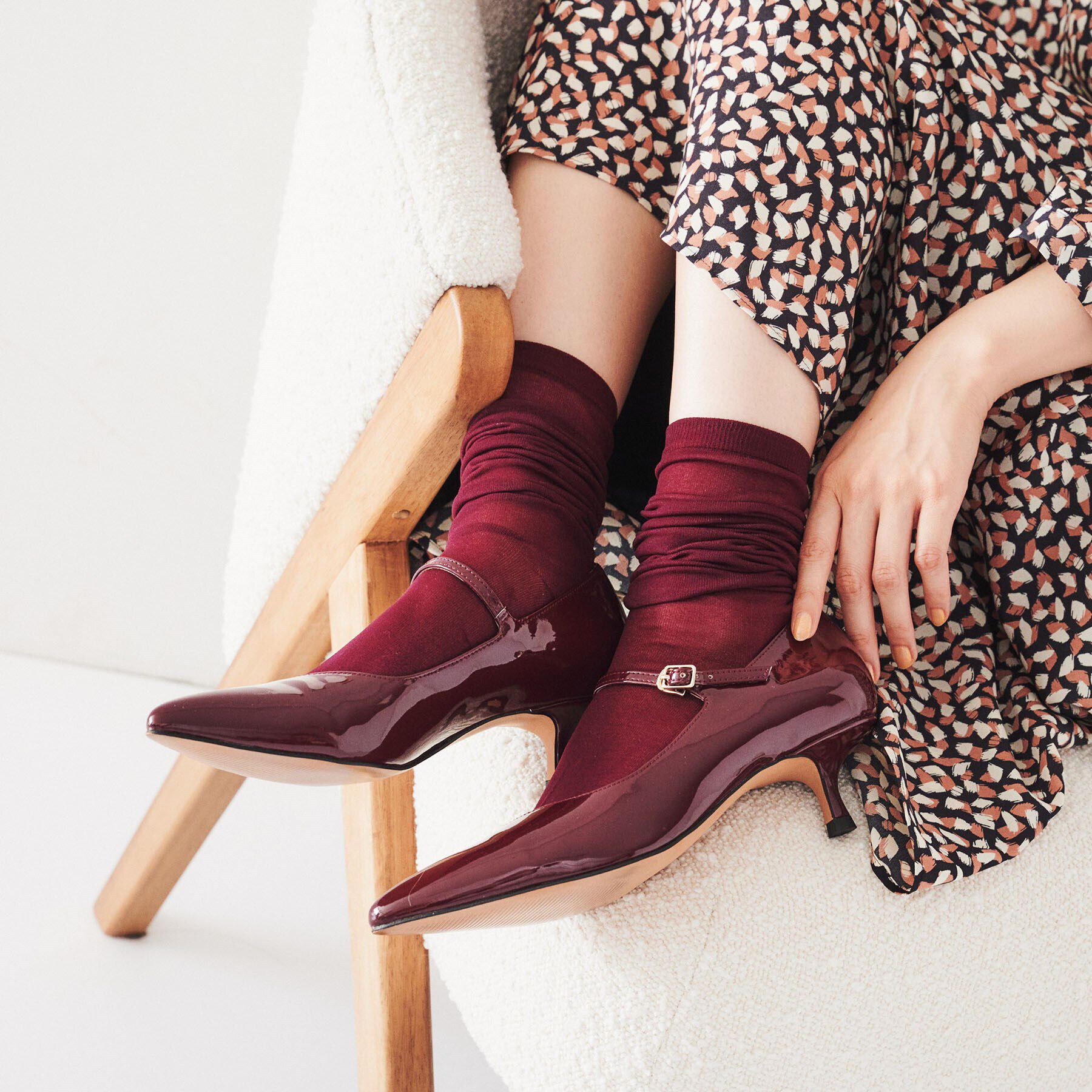 UNTITLED「エナメルメリージェーンパンプス」|パンプス|