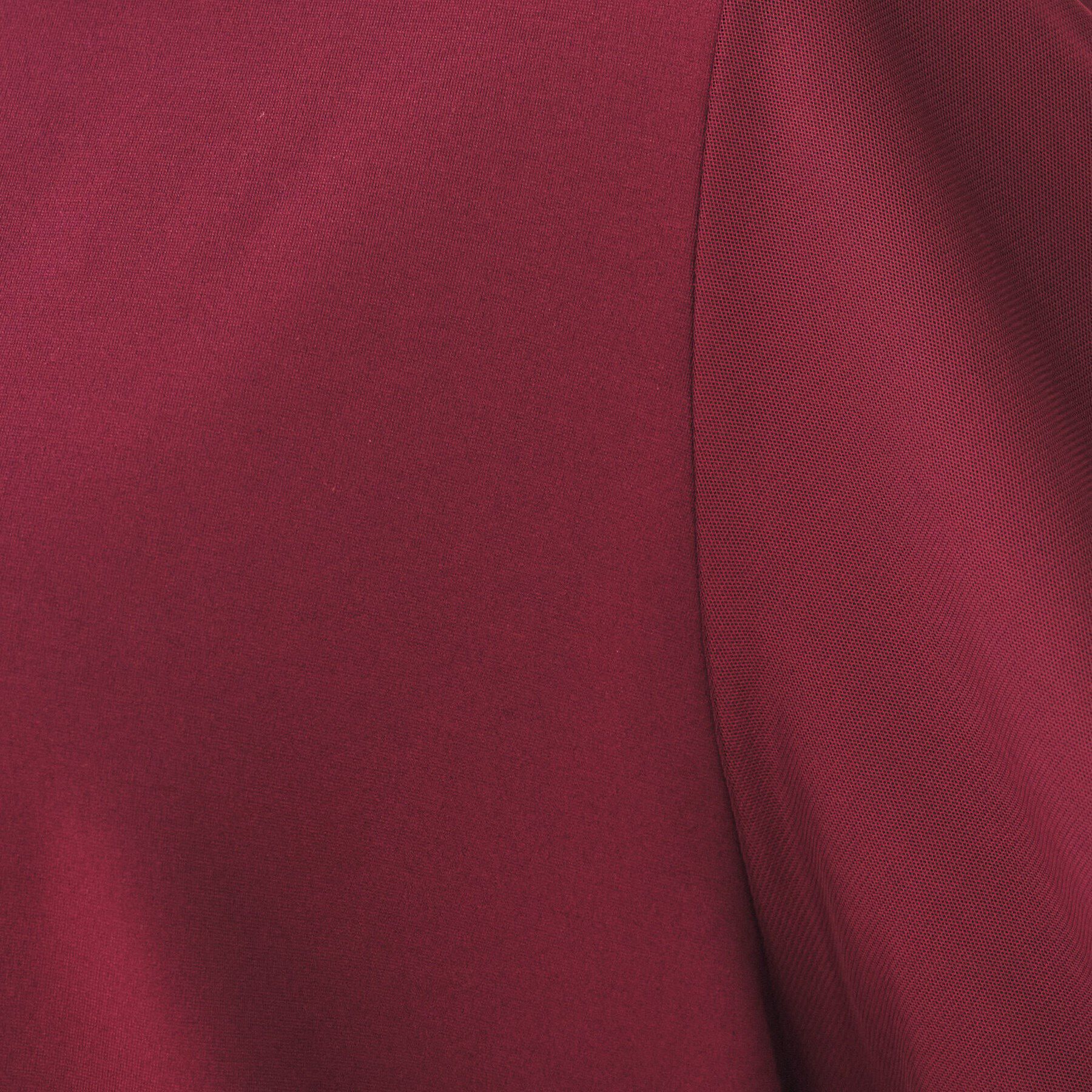 UNTITLED「【洗える/すっきり丈/きれいめ】ストレッチポンチ袖チュールカットソー」|Tシャツ・カットソー|