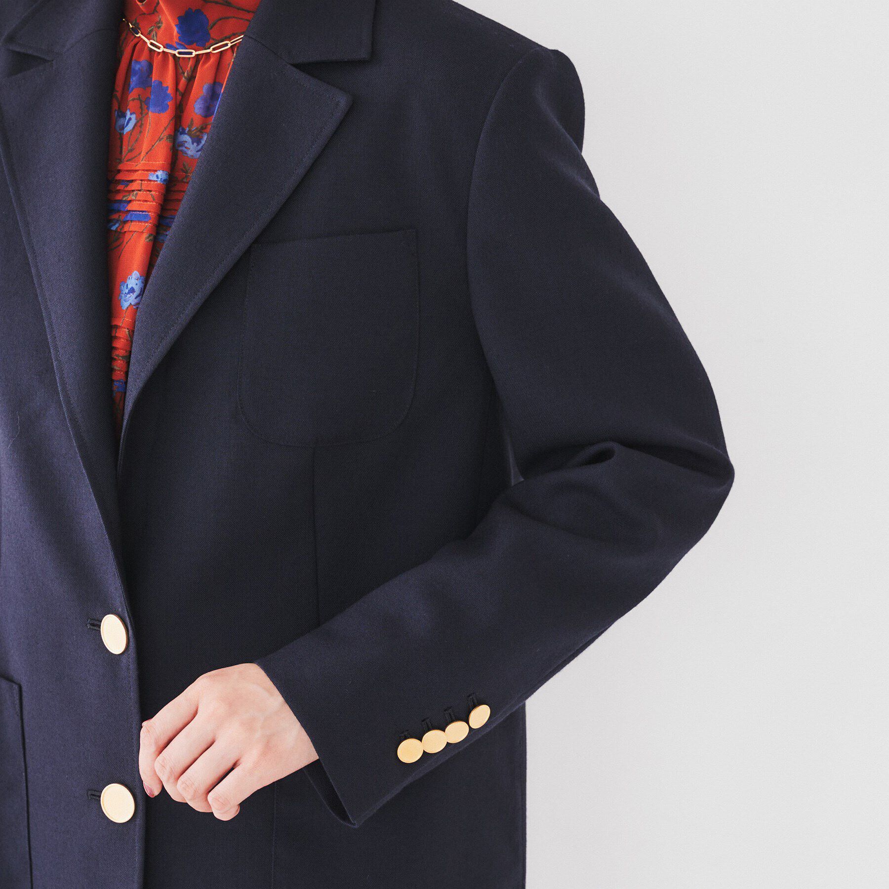 UNTITLED「【紺ブレ/セットアップ可能/テーラード】オックスブレザー」|テーラードジャケット|