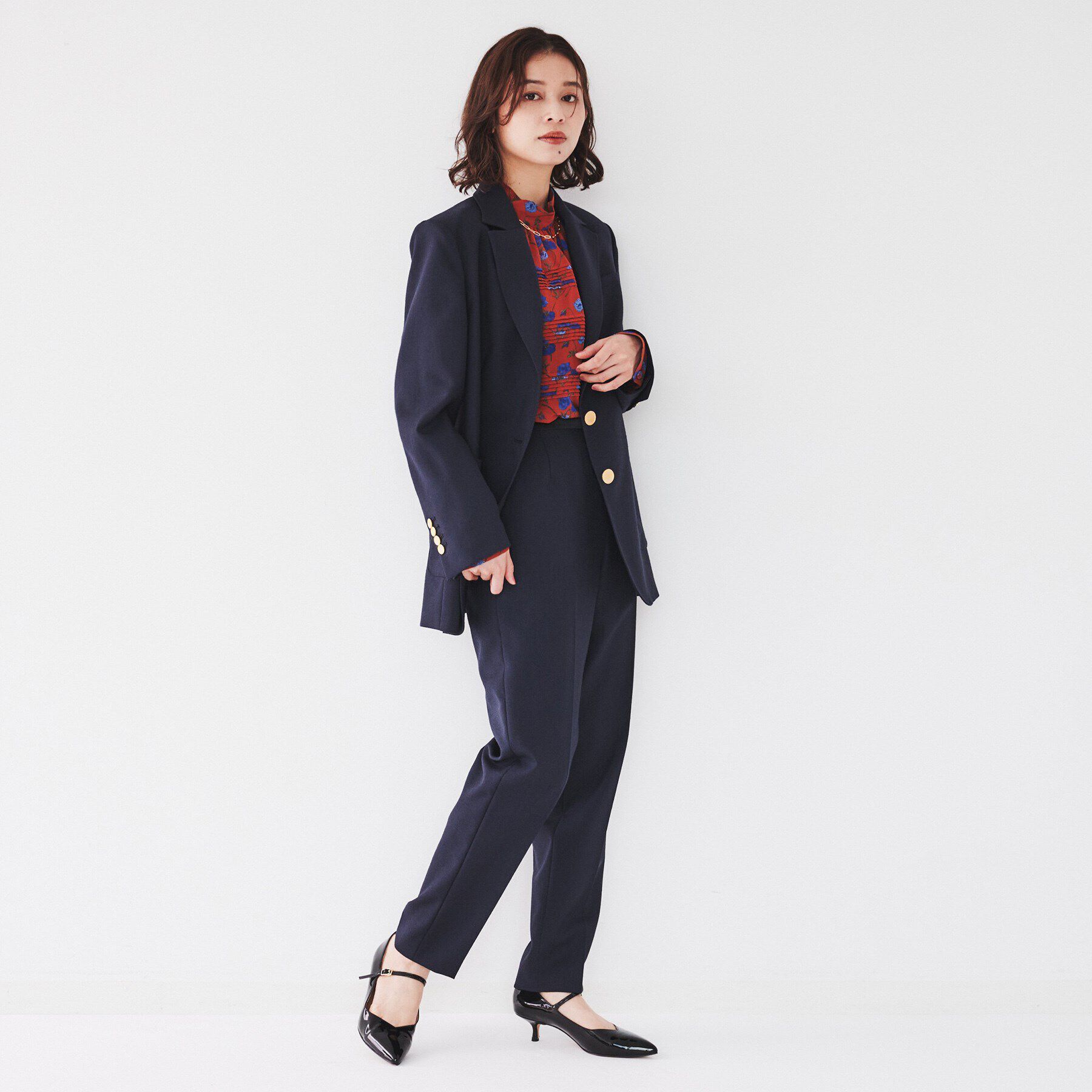 UNTITLED「【紺ブレ/セットアップ可能/テーラード】オックスブレザー」|テーラードジャケット|