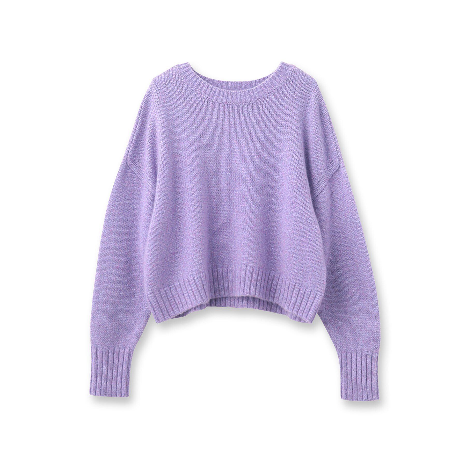 UNTITLED「【ラメ見え/ショート丈】クロップドニット」|ニット・セーター|