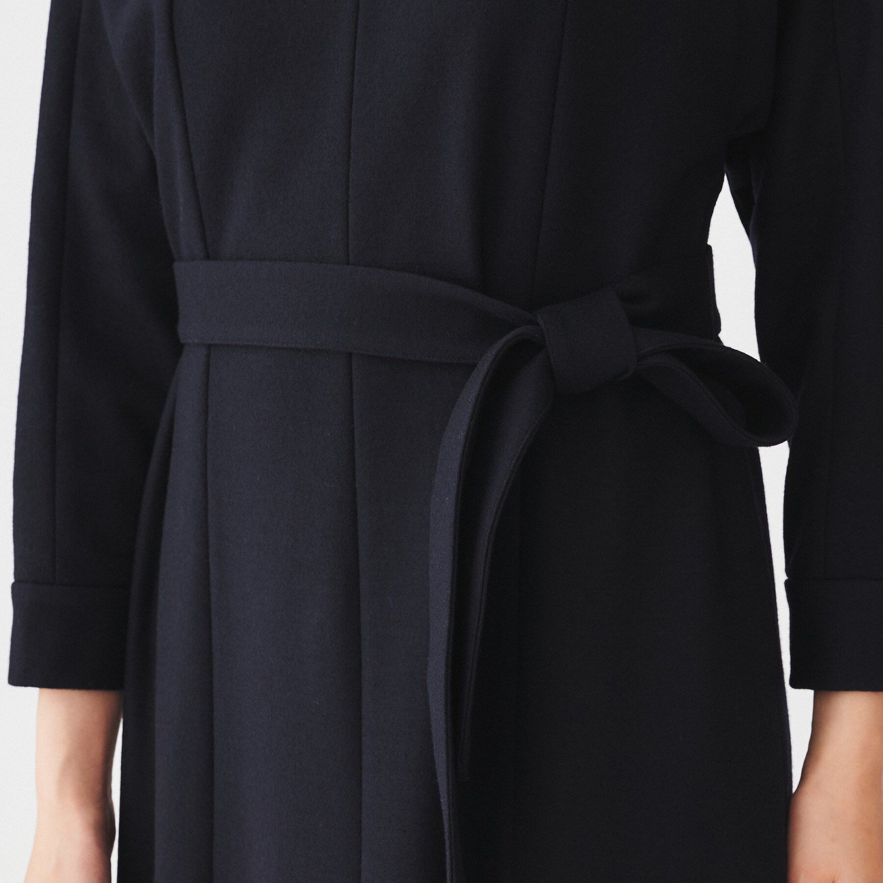 UNTITLED「【日本製/きれい目/ベルト付】ミルドジャージワンピース」|ワンピース|