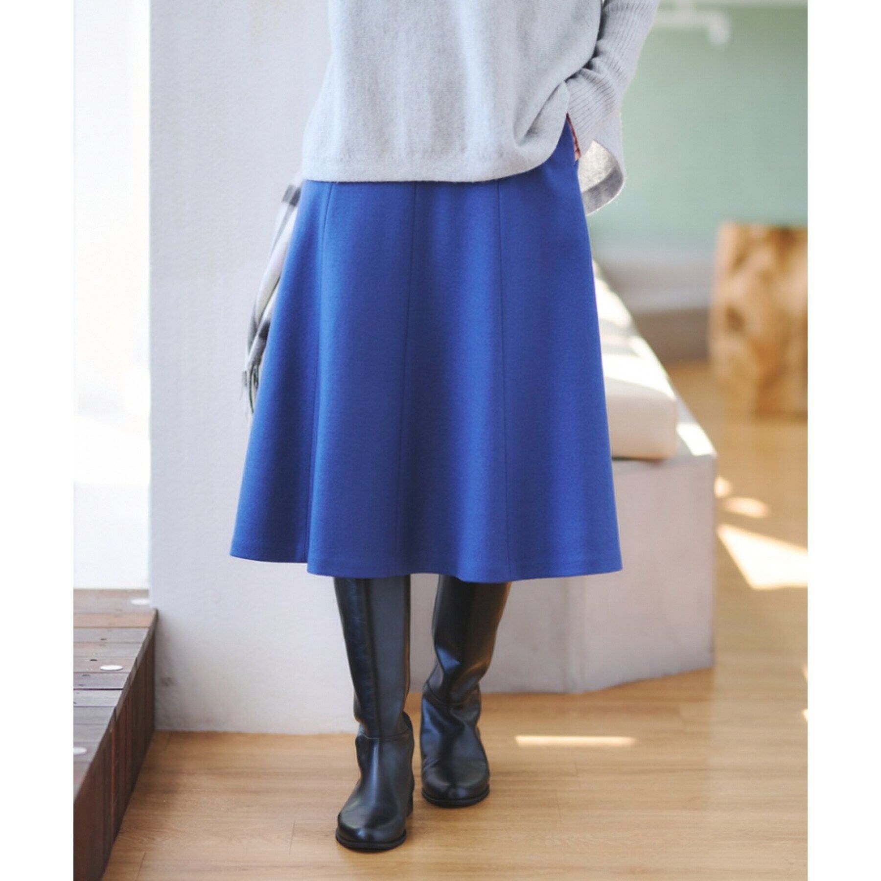 UNTITLED「【後ろウエストゴム】ミルドジャージ マーメイドスカート」|スカート|