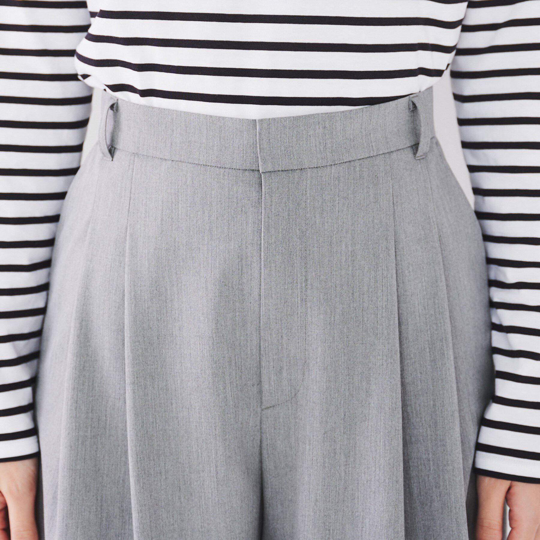 UNTITLED「【腰周りゆったり/日本製/洗える】2WAYストレッチカーブパンツ」|その他|