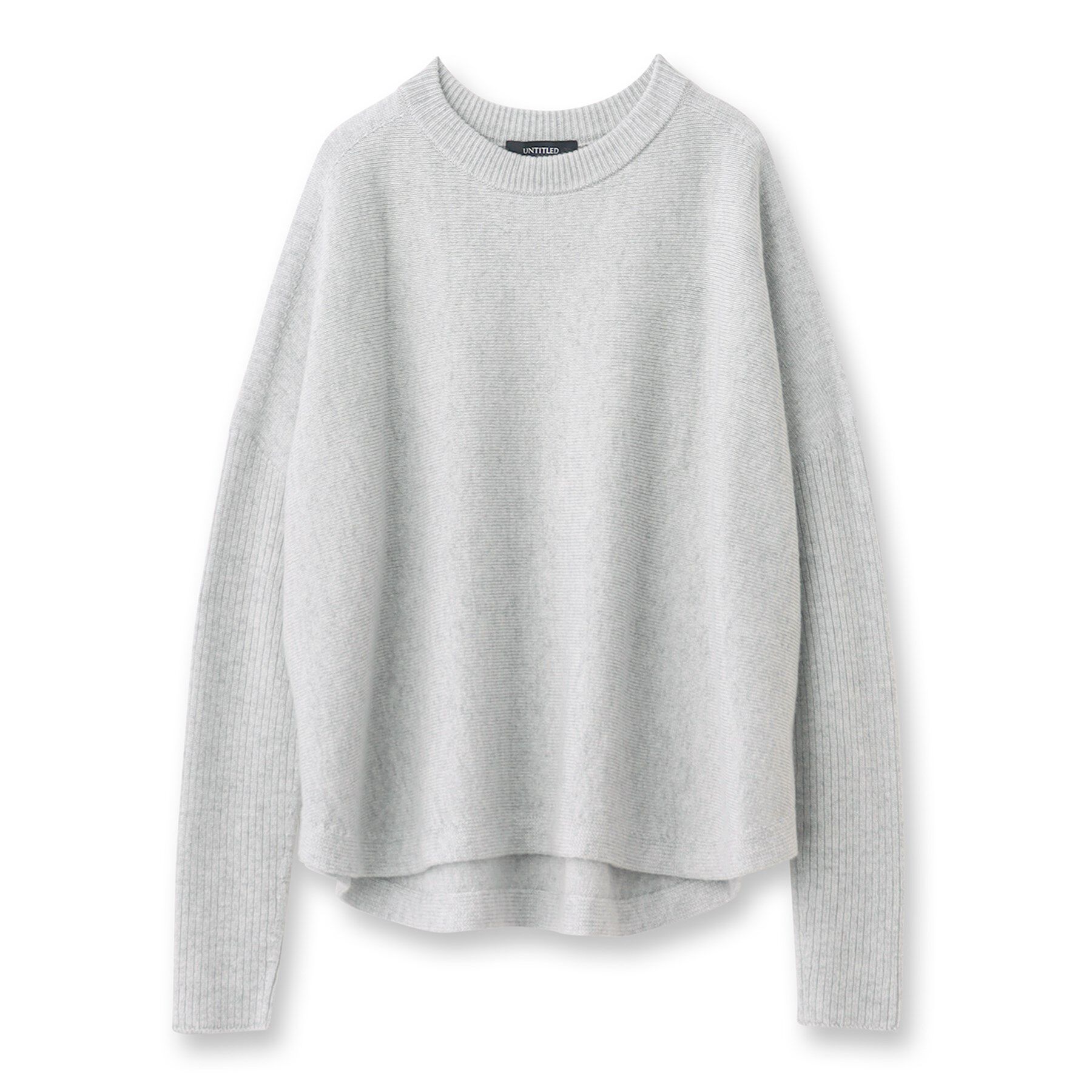 UNTITLED「ウールシルクカシミヤミックス ボートネックプルオーバーニット」|ニット・セーター|