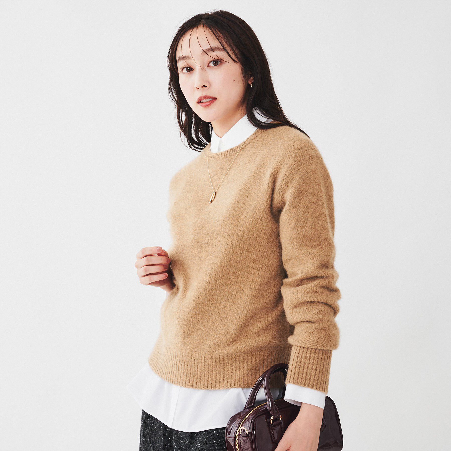 UNTITLED「ウールフォックス クルーネックプルオーバーニット」|ニット・セーター|