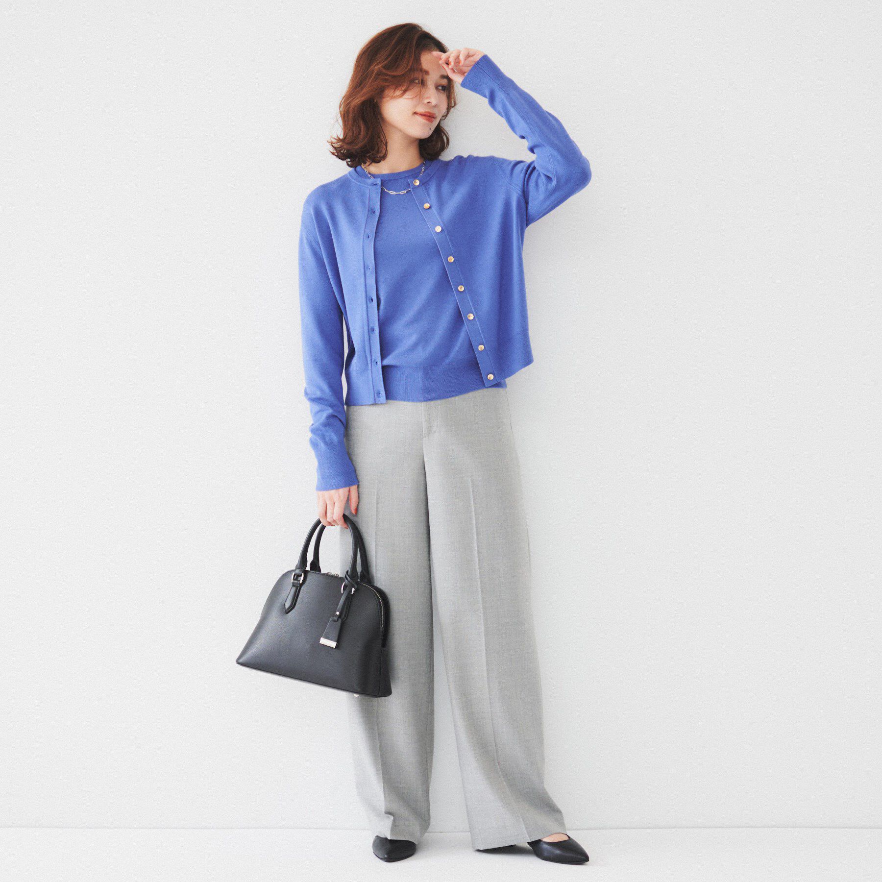 UNTITLED「【アンサンブル可能/6色展開】スパンレーヨン カーディガンニット」|カーディガン|