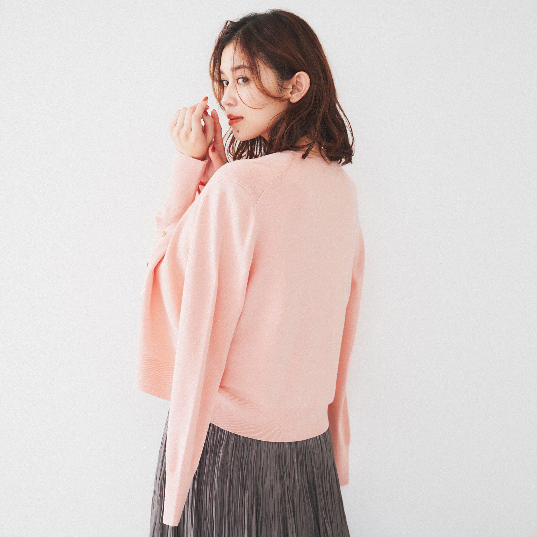 UNTITLED「【アンサンブル可能/6色展開】スパンレーヨン カーディガンニット」|カーディガン|