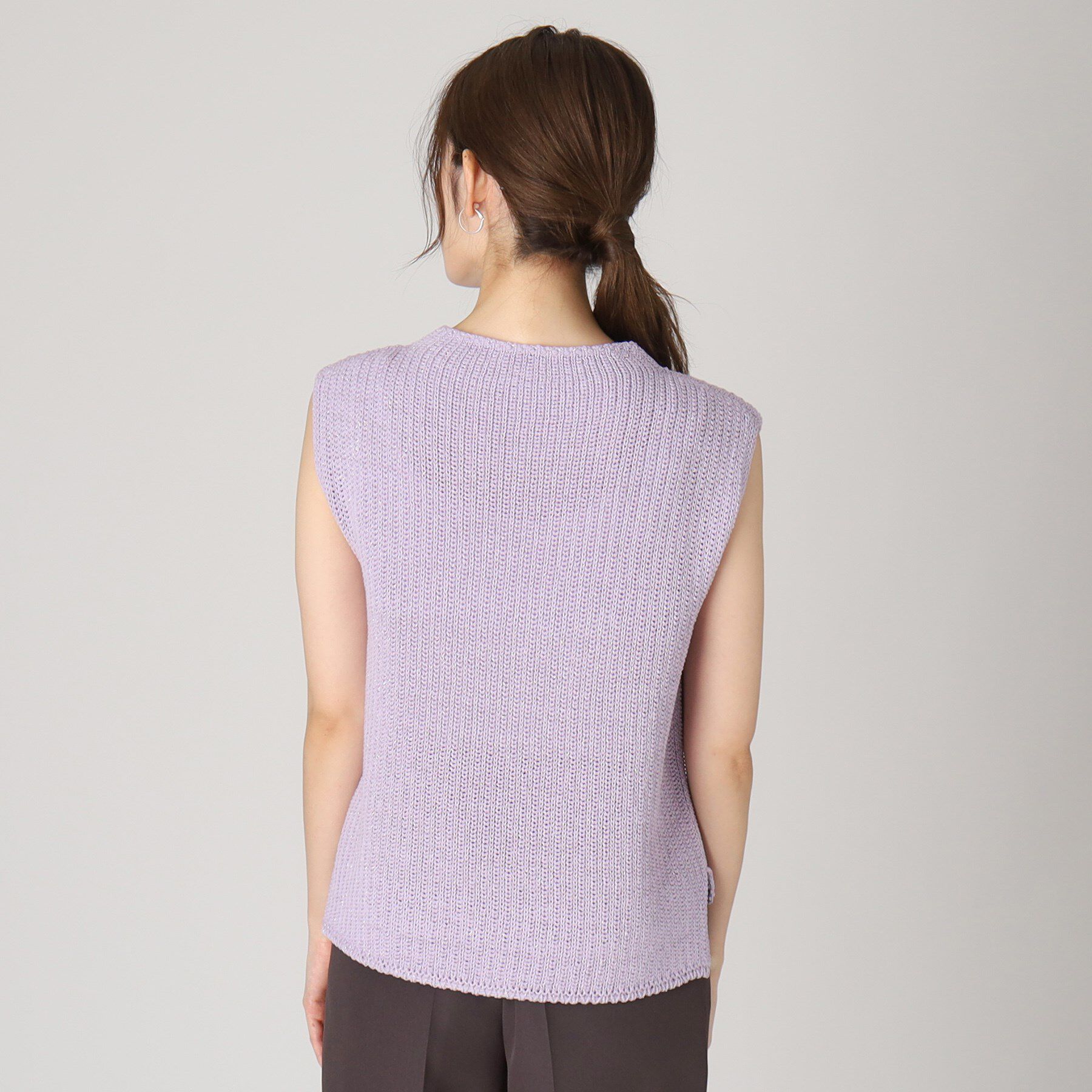 COUP DE CHANCE「【洗える／日本製／ラメ混】ニットベスト」|ニット・セーター|