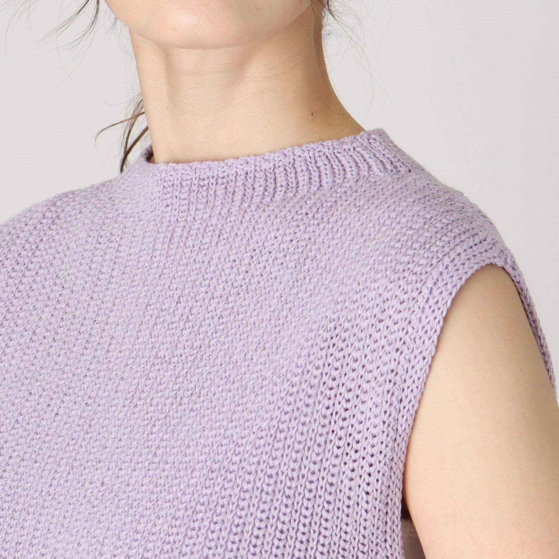 COUP DE CHANCE「【洗える／日本製／ラメ混】ニットベスト」|ニット・セーター|