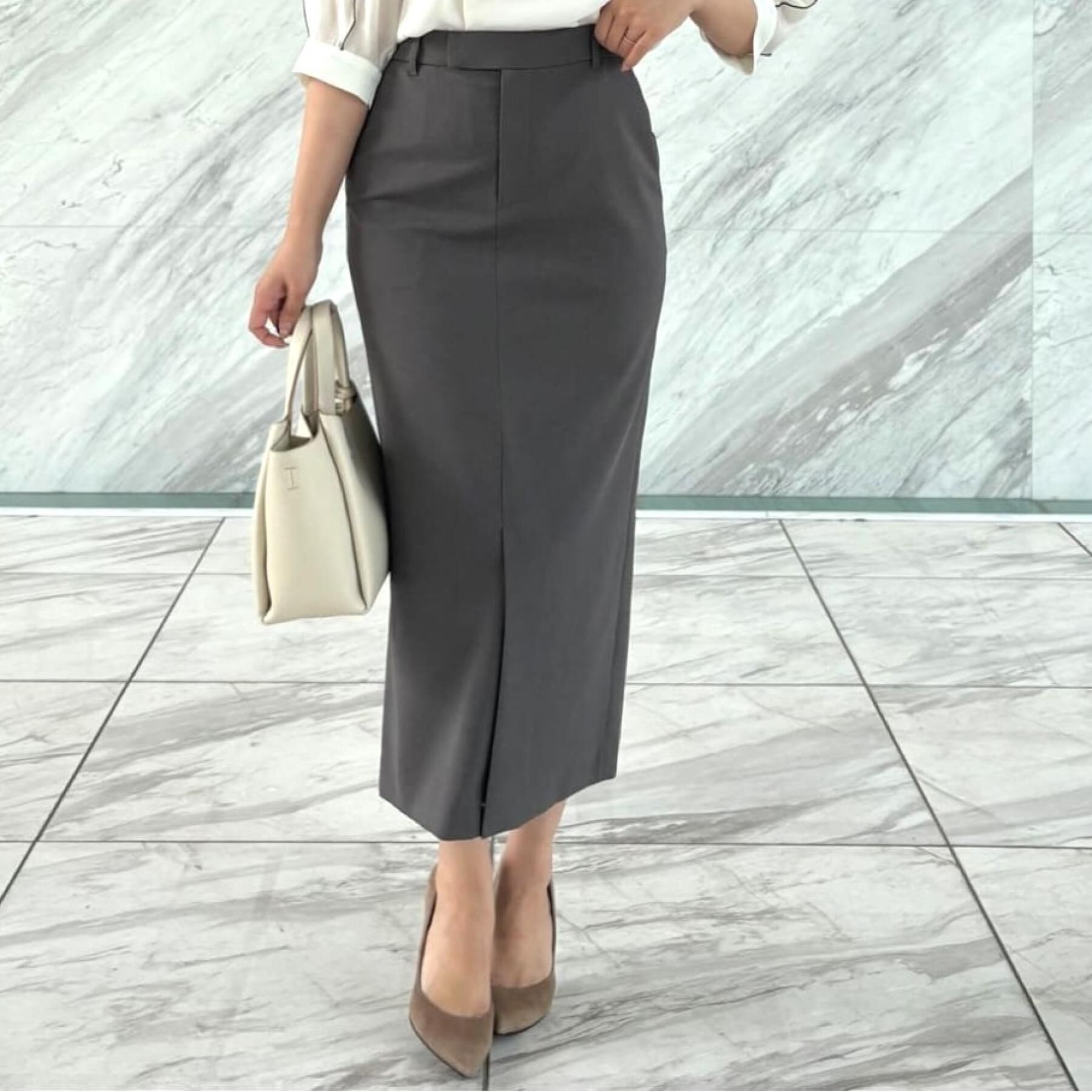 COUP DE CHANCE「【洗える／日本製／ロング丈】ストレートシルエットのスカート」|スカート|