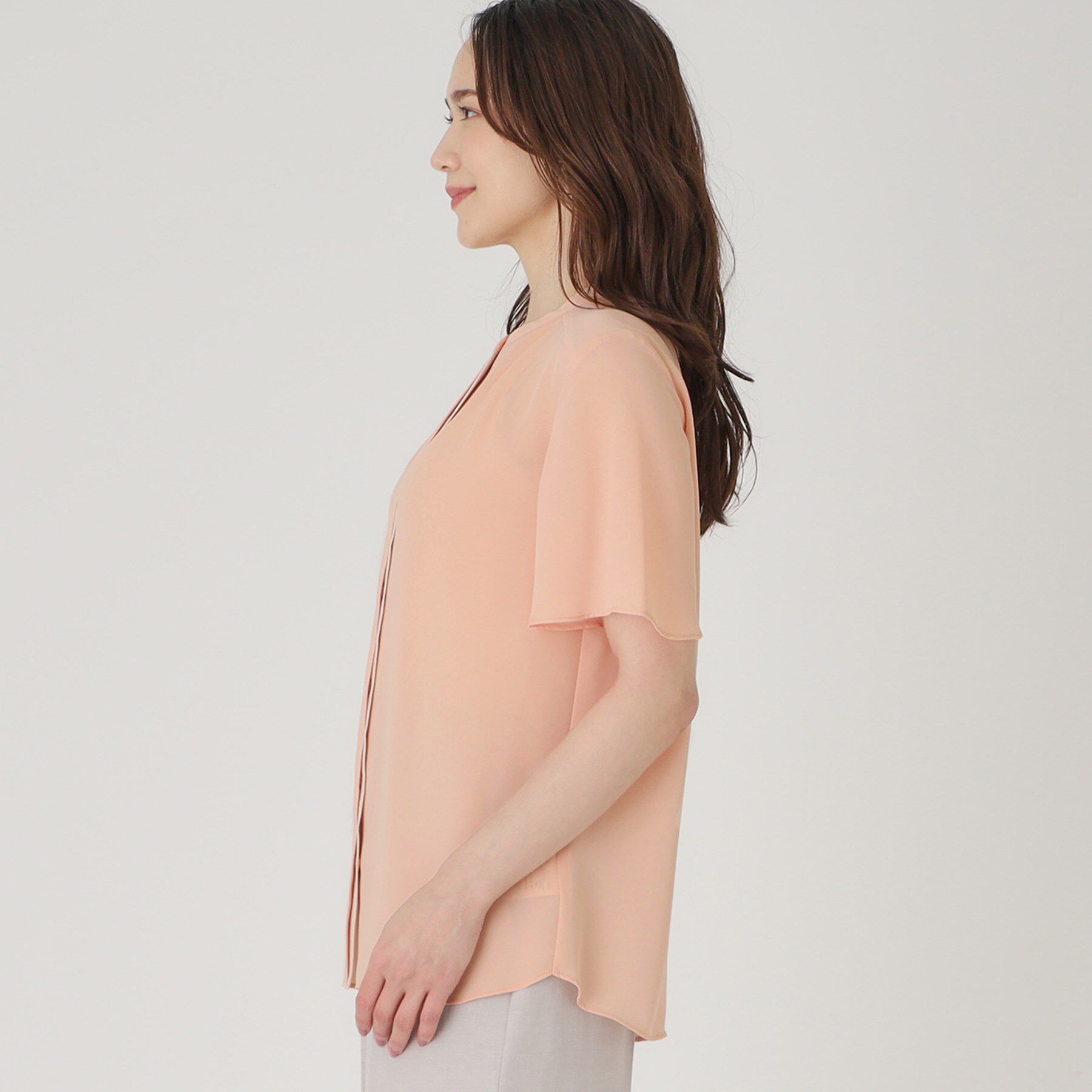 COUP DE CHANCE「【洗える】配色デザインのブラウス」|シャツ・ブラウス|