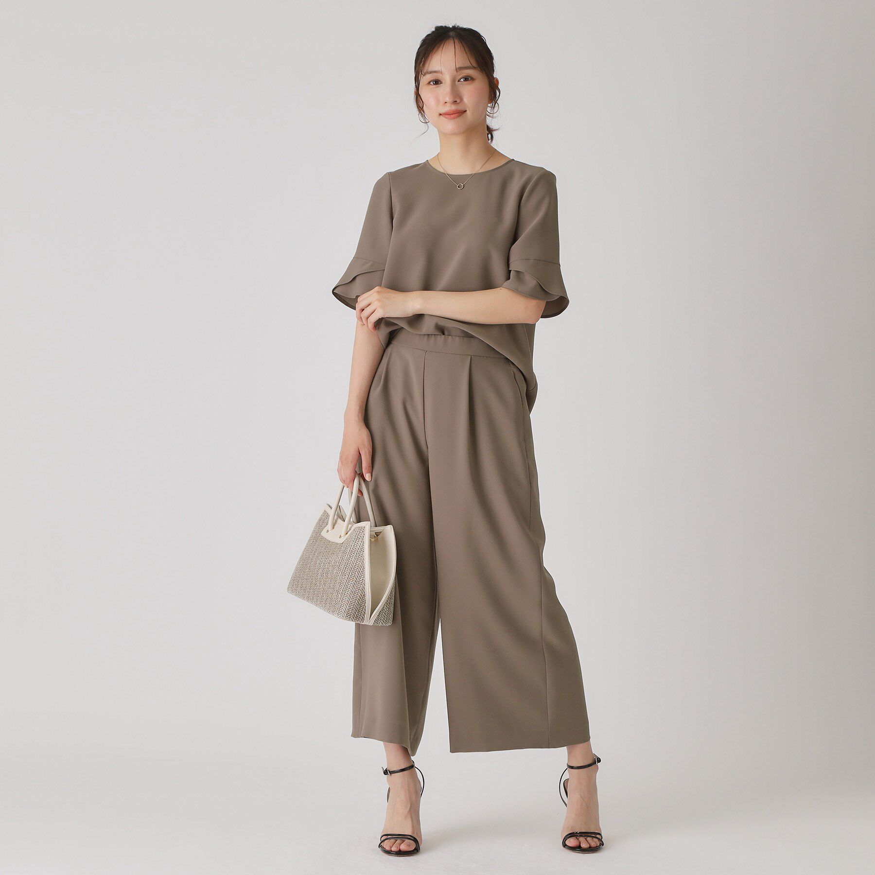 COUP DE CHANCE「【洗える／日本製／清涼感／セットアップ可】袖デザインブラウス」|シャツ・ブラウス|