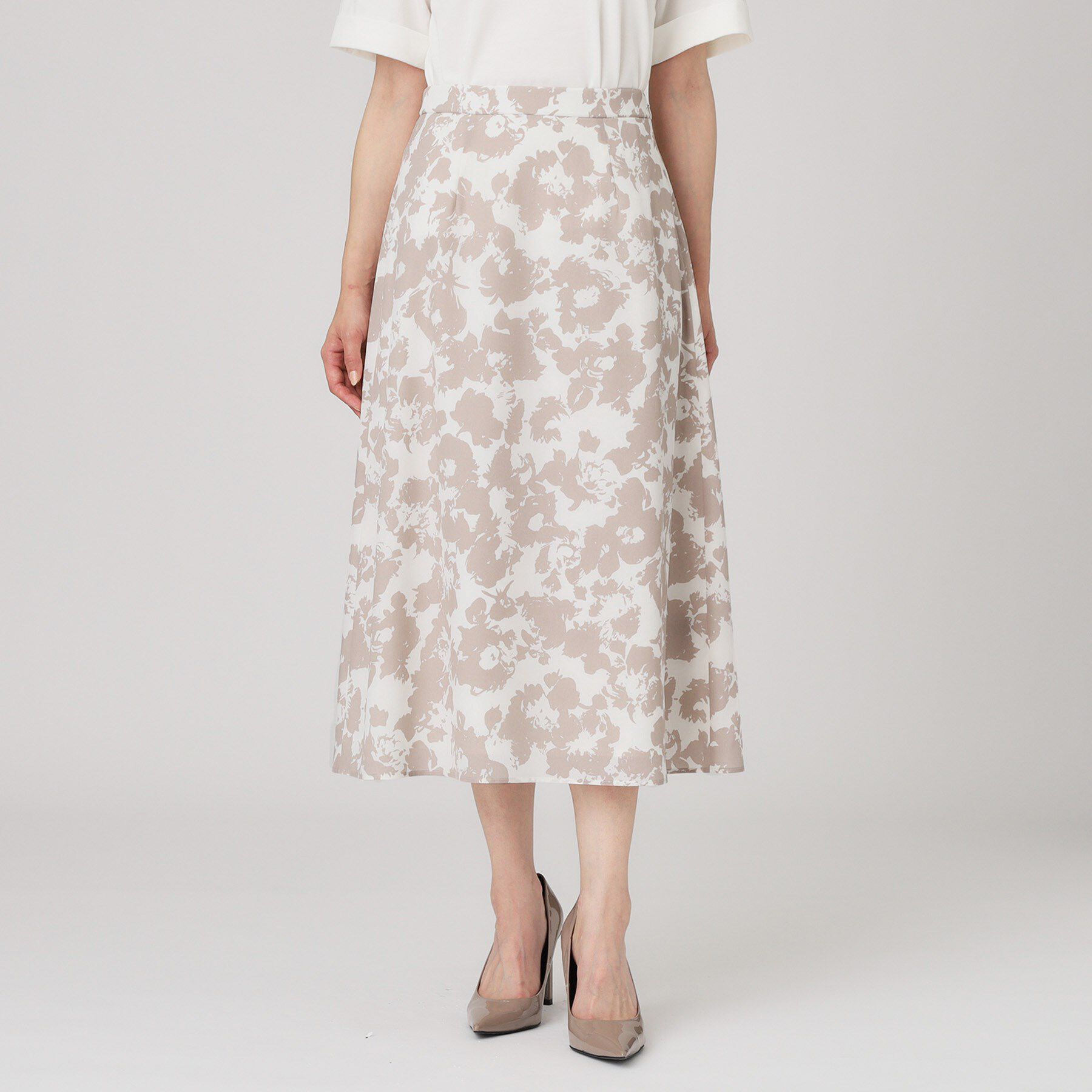 COUP DE CHANCE「【手洗い可／日本製】花柄フレアスカート」|スカート|