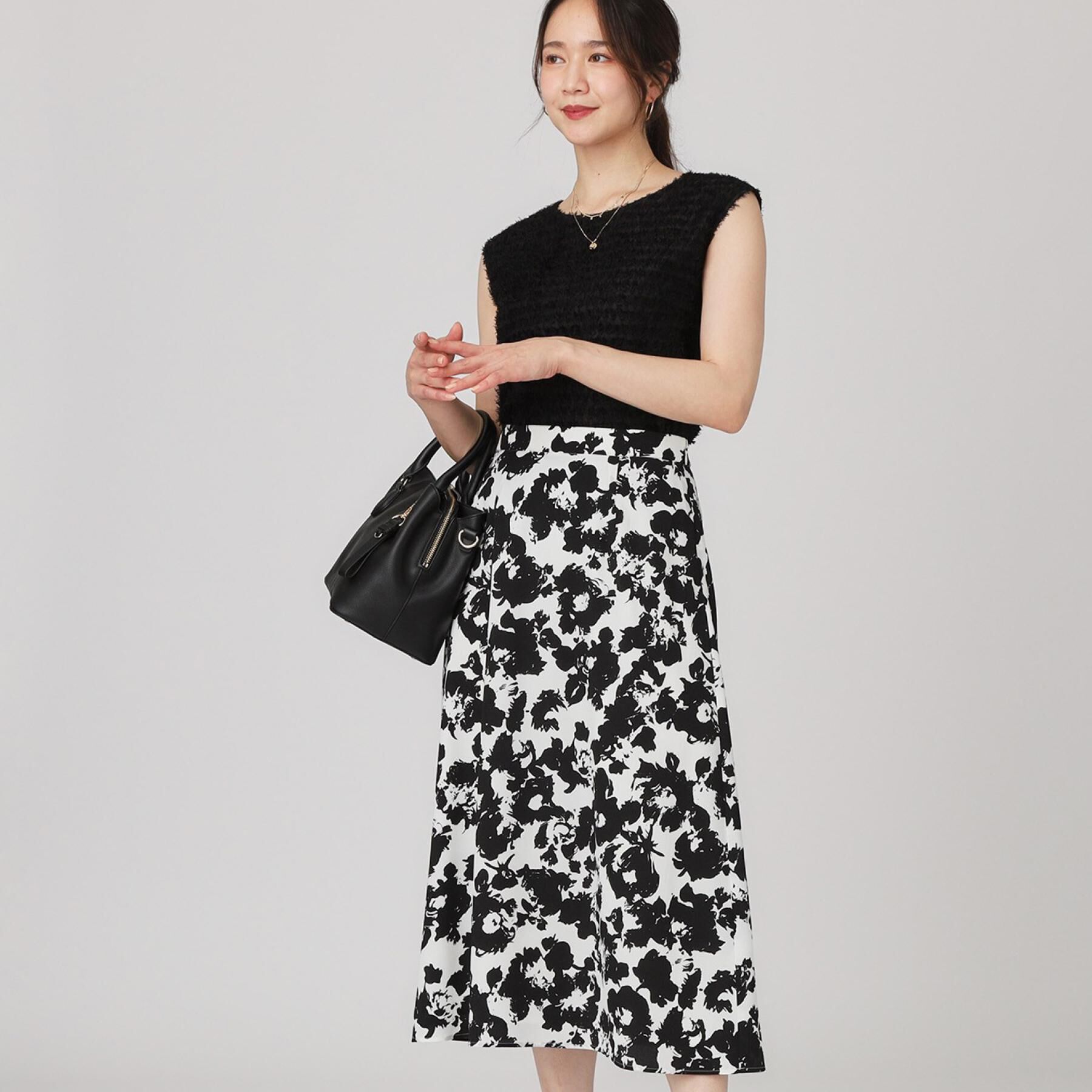 COUP DE CHANCE「【手洗い可／日本製】花柄フレアスカート」|スカート|