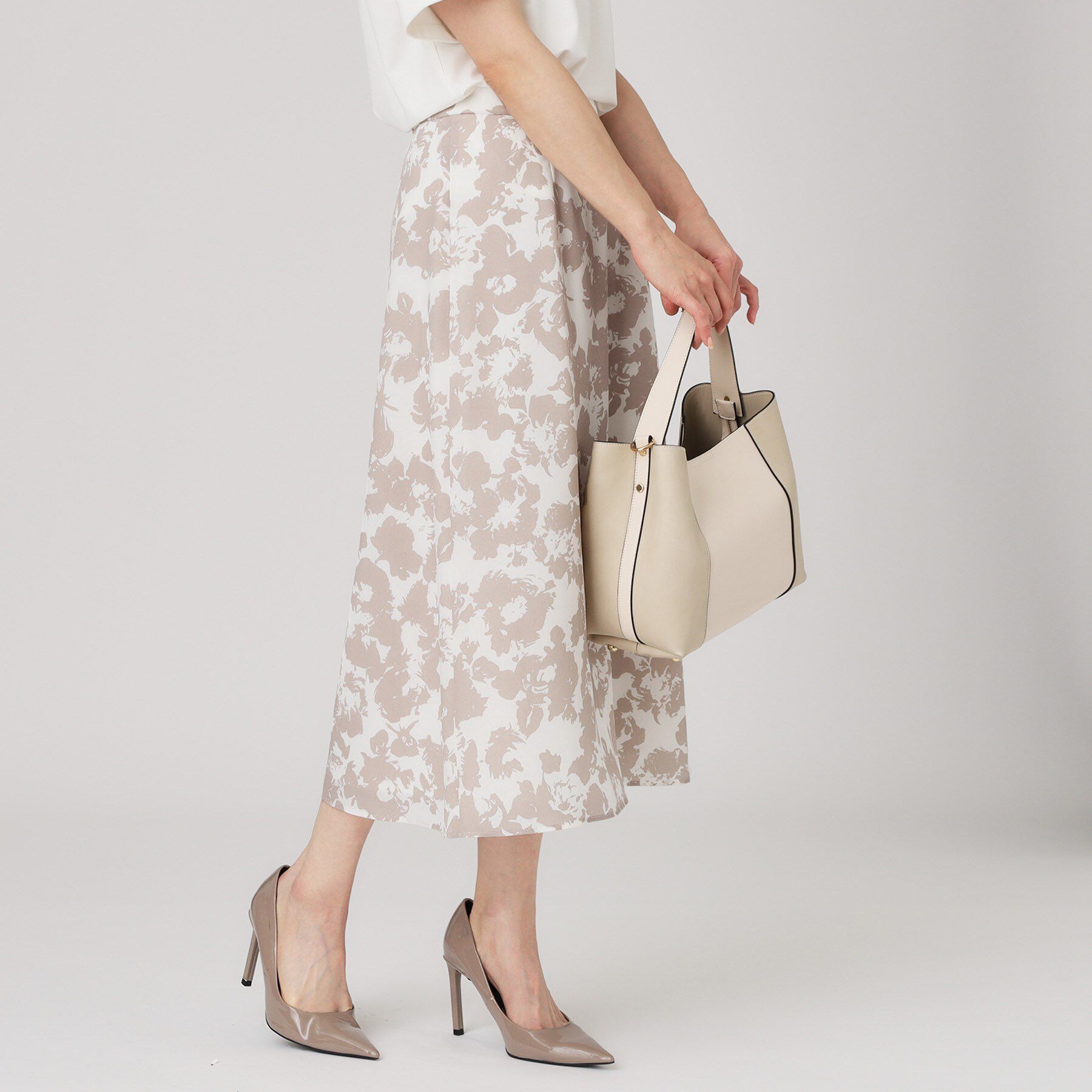 COUP DE CHANCE「【手洗い可／日本製】花柄フレアスカート」|スカート|