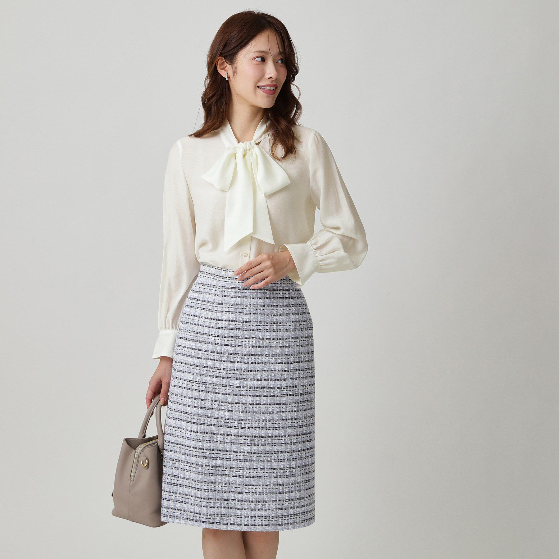 COUP DE CHANCE「【手洗い可／日本製】シアーリボンブラウス」|シャツ・ブラウス|