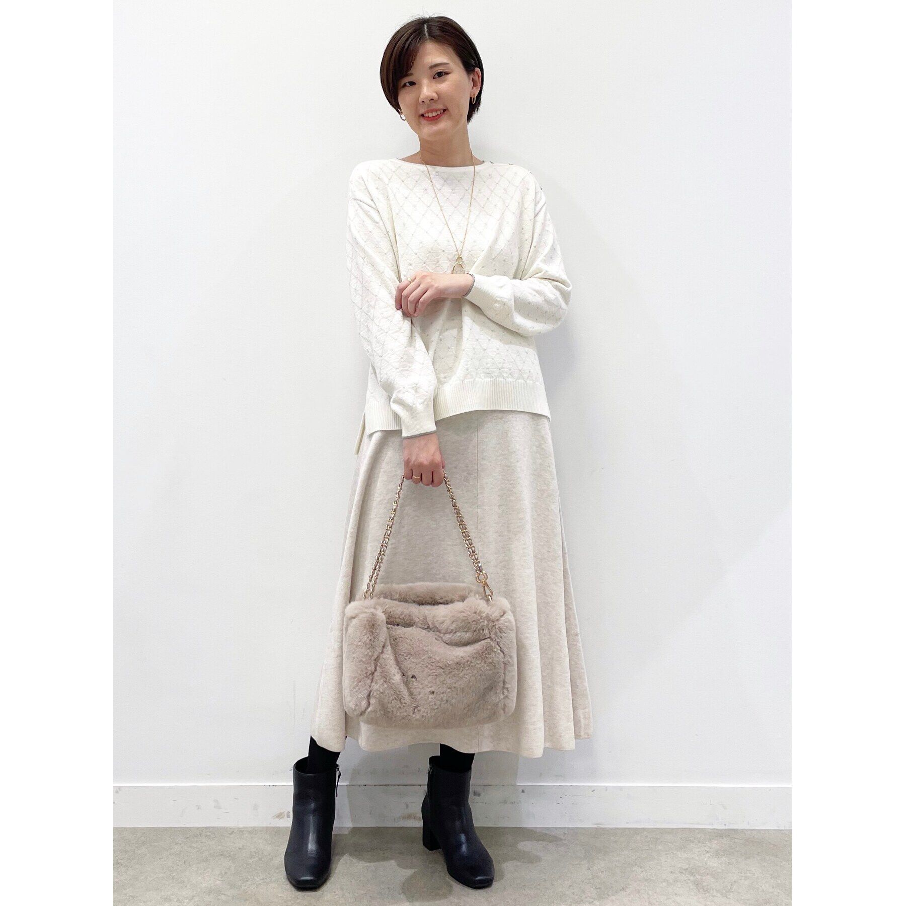 Reflect「【WEB限定カラーあり／洗える／セットアップ可】ジャカードニットスカート」|スカート|