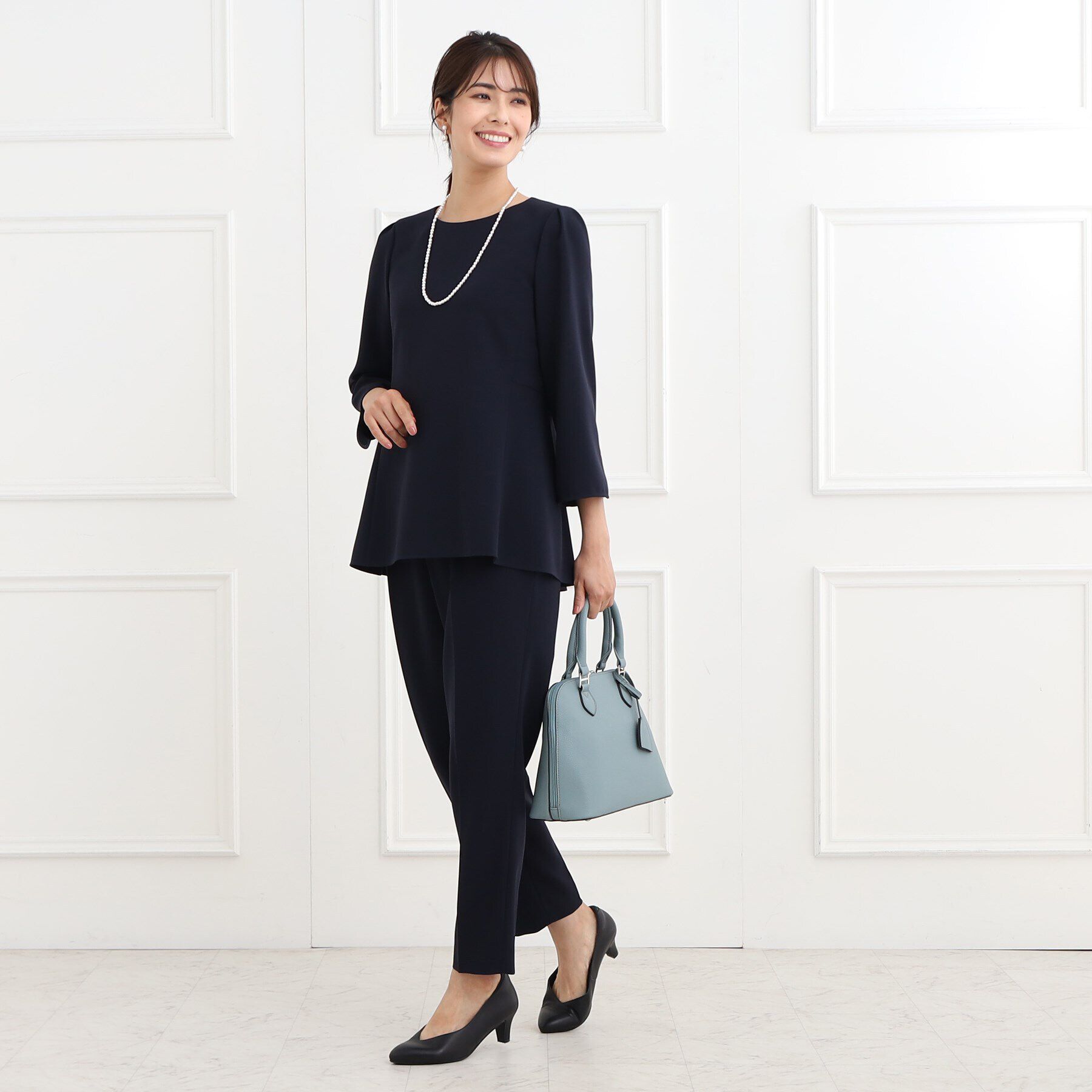 Reflect「【フォーマル/洗える/セットアップ可】テーパードパンツ」|その他|