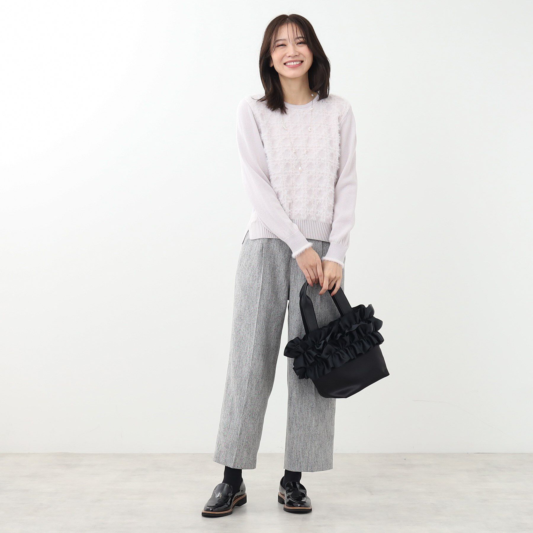 Reflect「【WEB限定カラーあり／手洗い可】フェザーヤーンニット」|ニット・セーター|