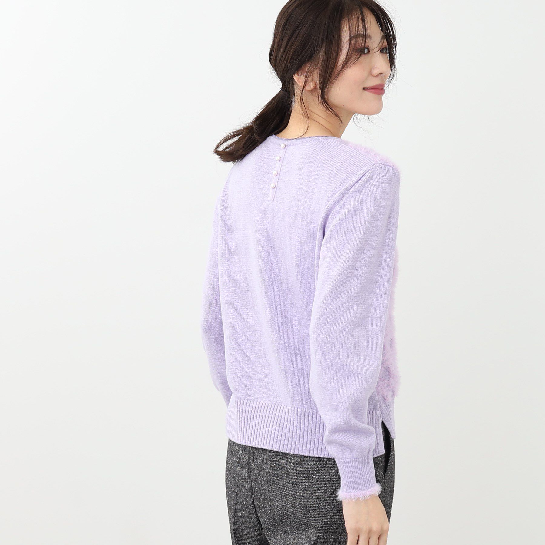 Reflect「【WEB限定カラーあり／手洗い可】フェザーヤーンニット」|ニット・セーター|