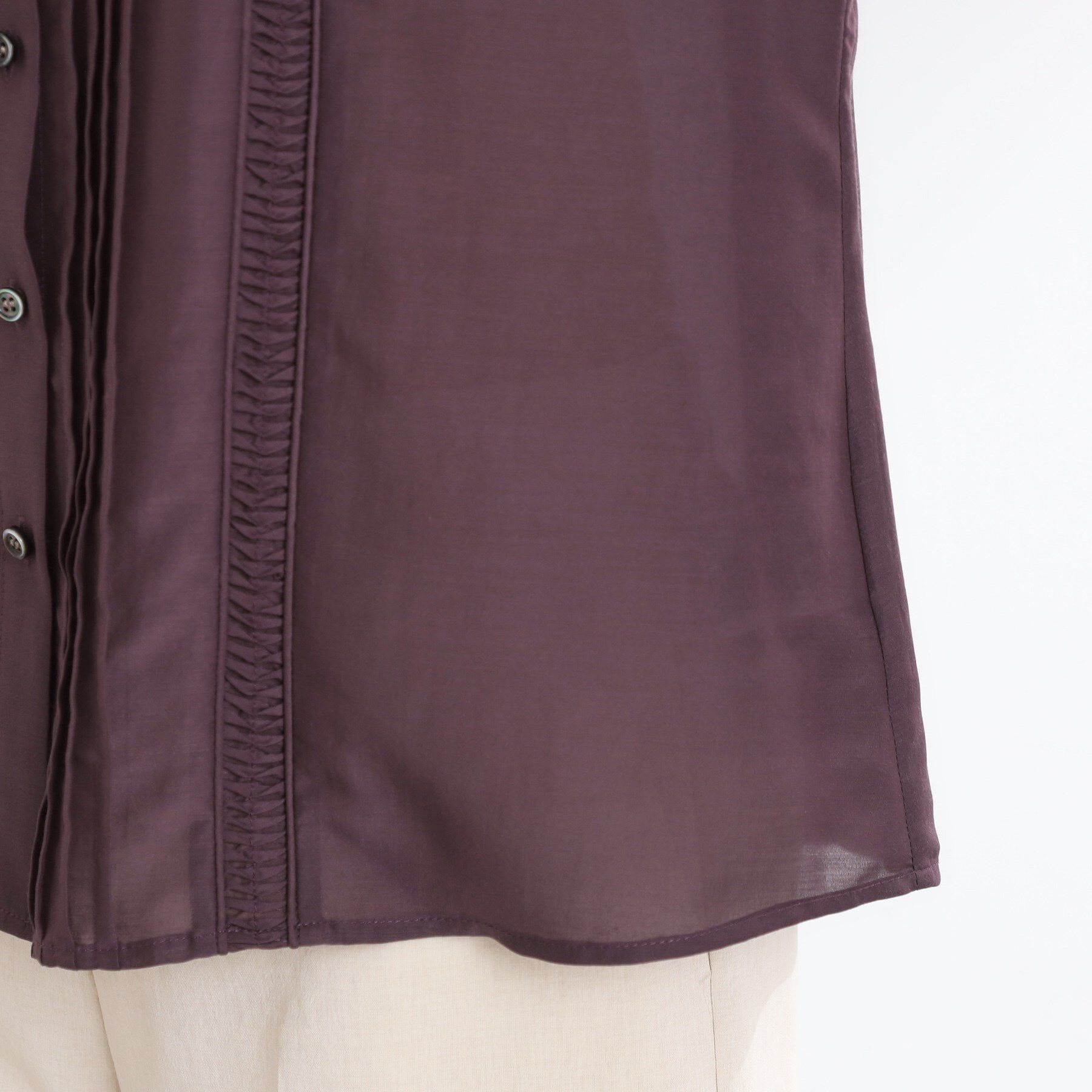 Reflect「【選べる7色◎／手洗い可】フロントピンタックデザインブラウス」|シャツ・ブラウス|