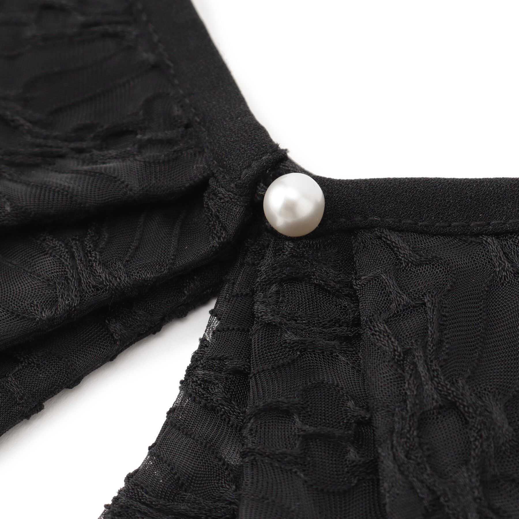 Reflect「【コーディネートのポイントに◎】パール調ボタン&times;レース付け衿」|その他|