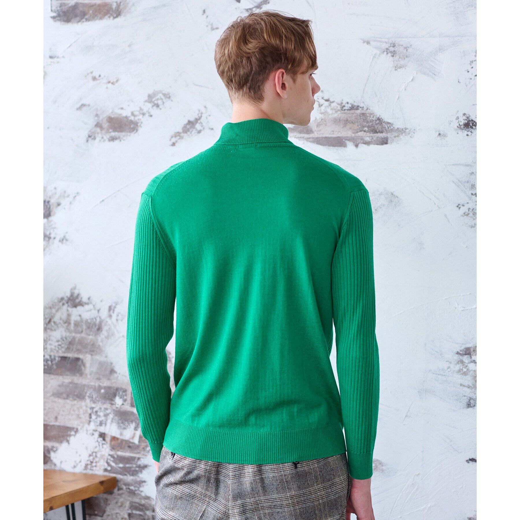 DRESSTERIOR「シルクカシミヤ混タートルニット」|ニット・セーター|