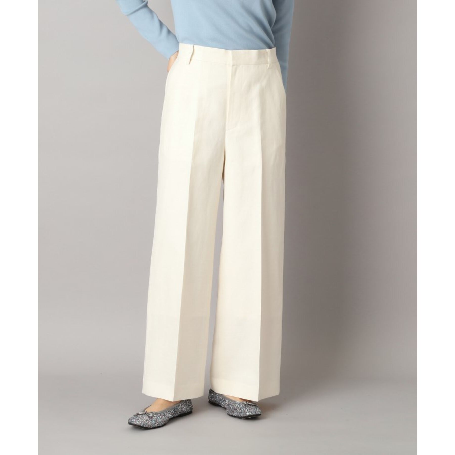 DRESSTERIOR「【美シルエット／洗える】リネンブレンドワイドパンツ」|その他|