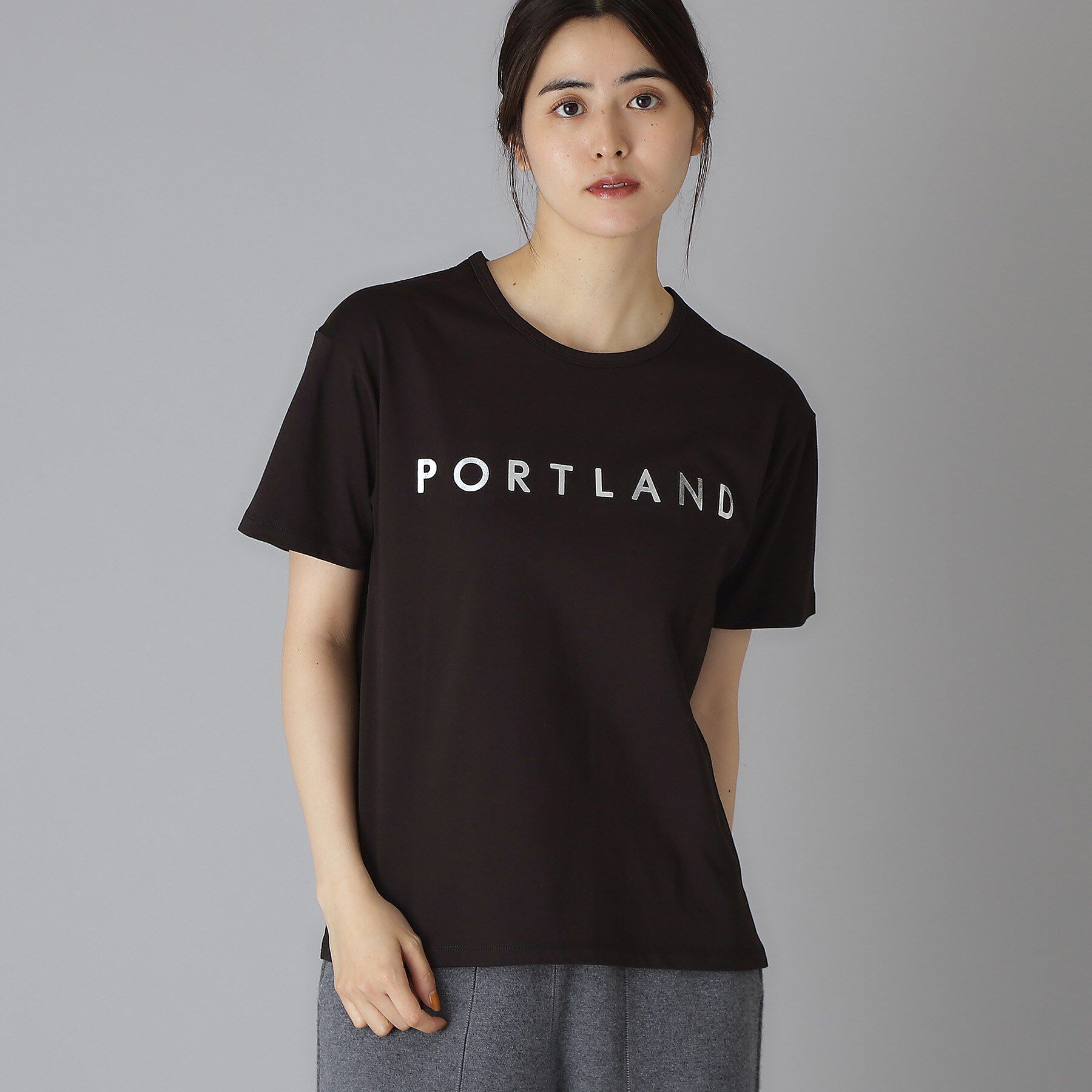 DRESSTERIOR「20／1シルケット風天竺Tシャツ」|Tシャツ・カットソー|ブラック(019)