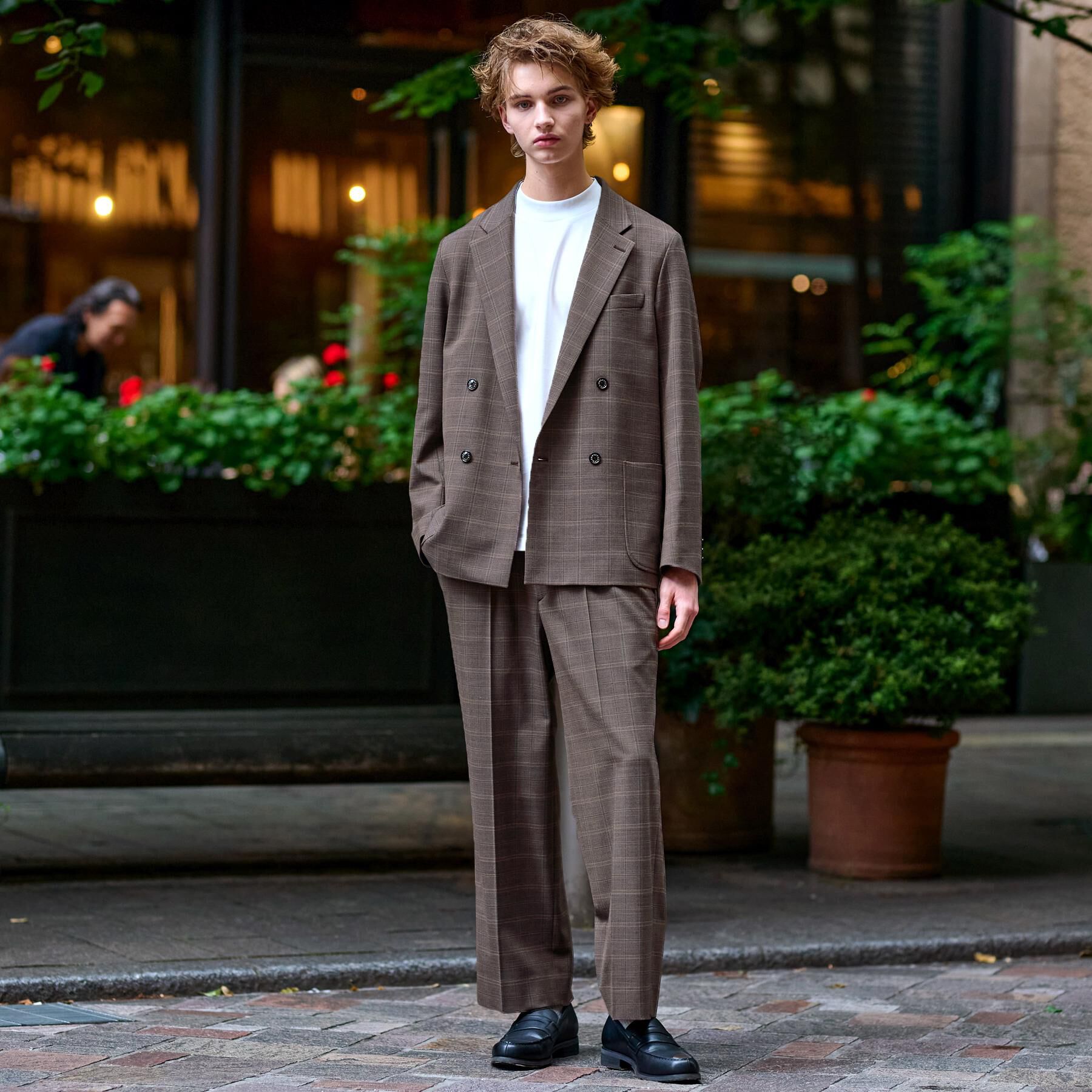 DRESSTERIOR「【セットアップ可】2WAYストレッチ コンフォータブルチェックジャケット」|テーラードジャケット|