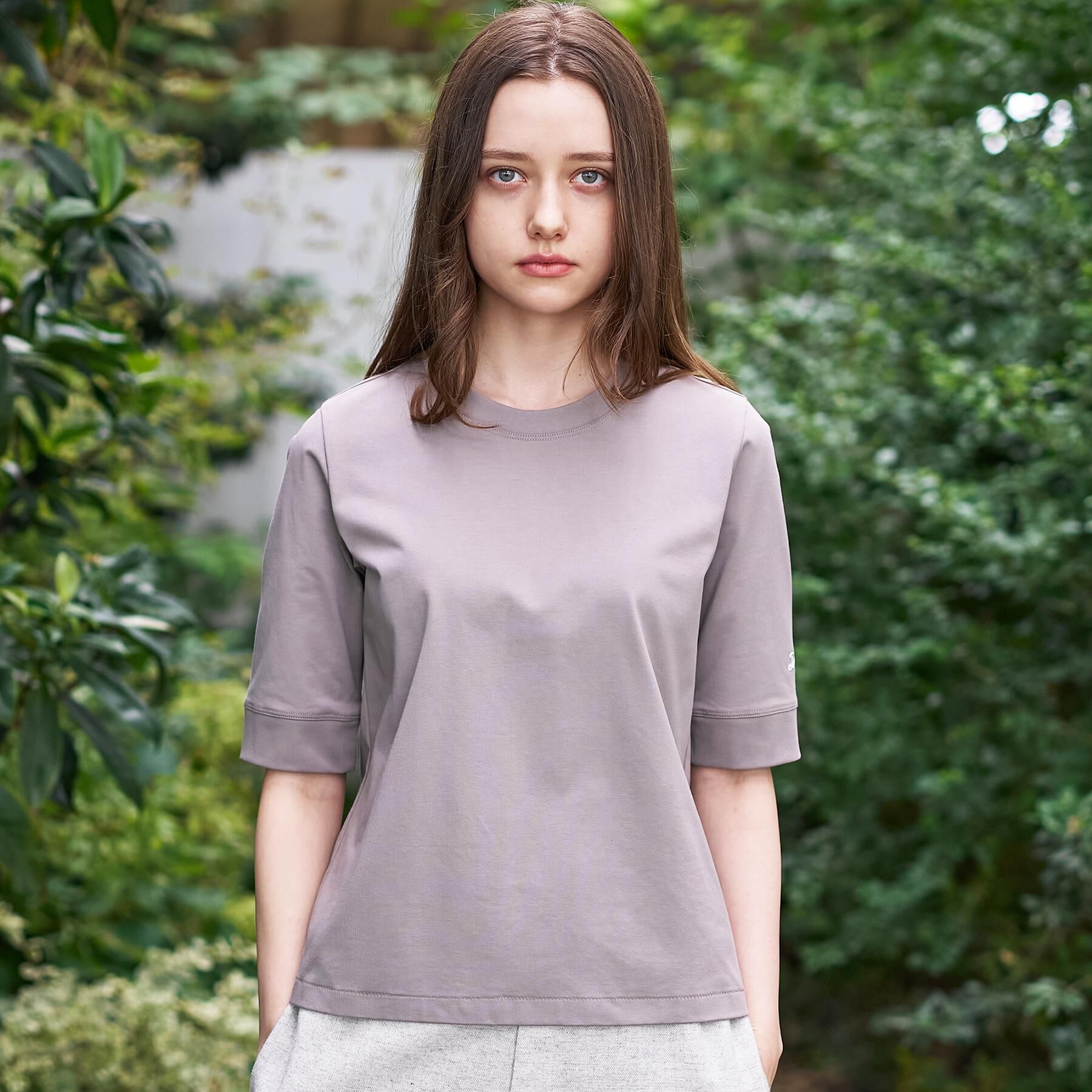 DRESSTERIOR「【洗える/五分丈】バックブリーズテック五分丈Tシャツ」|Tシャツ・カットソー|