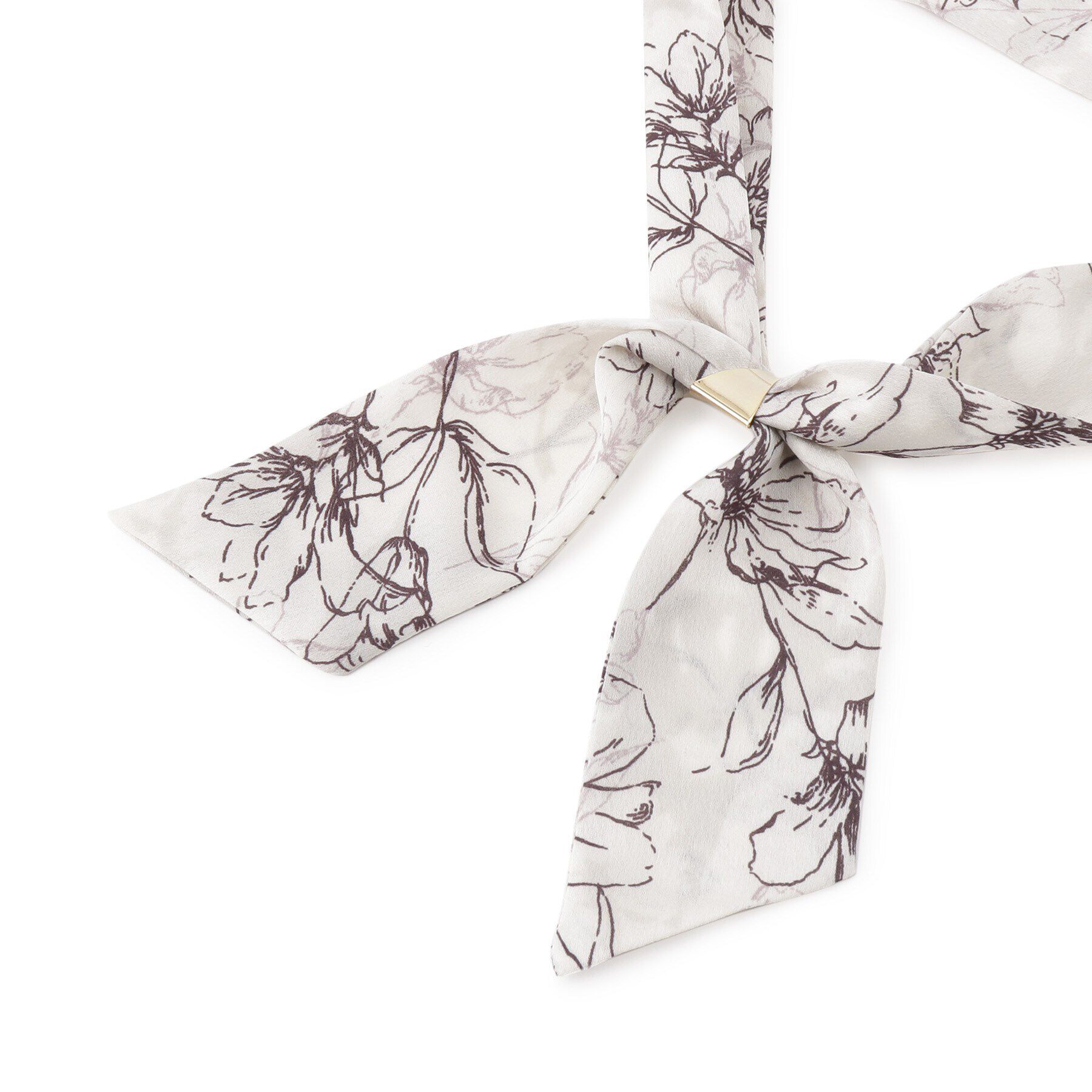 grove「線花柄ナロースカーフ」|バンダナ・スカーフ|