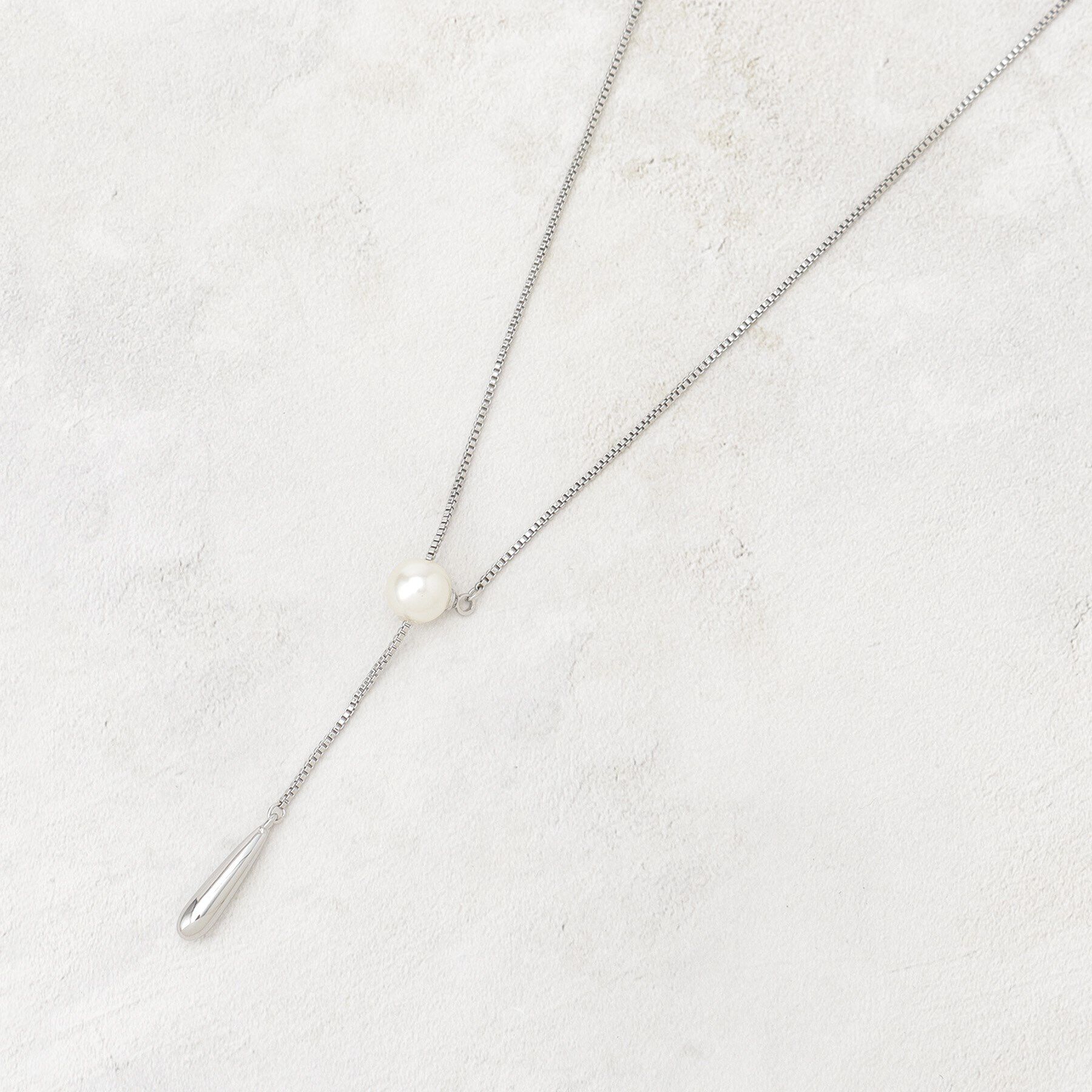 grove「パール調スライドネックレス」|ネックレス|